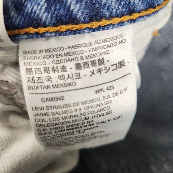 Levi's 502 Men's Regular Tapered Fit Jeans Size 28x32 Cotton Blend Denim Pants - Picture 7 of 13